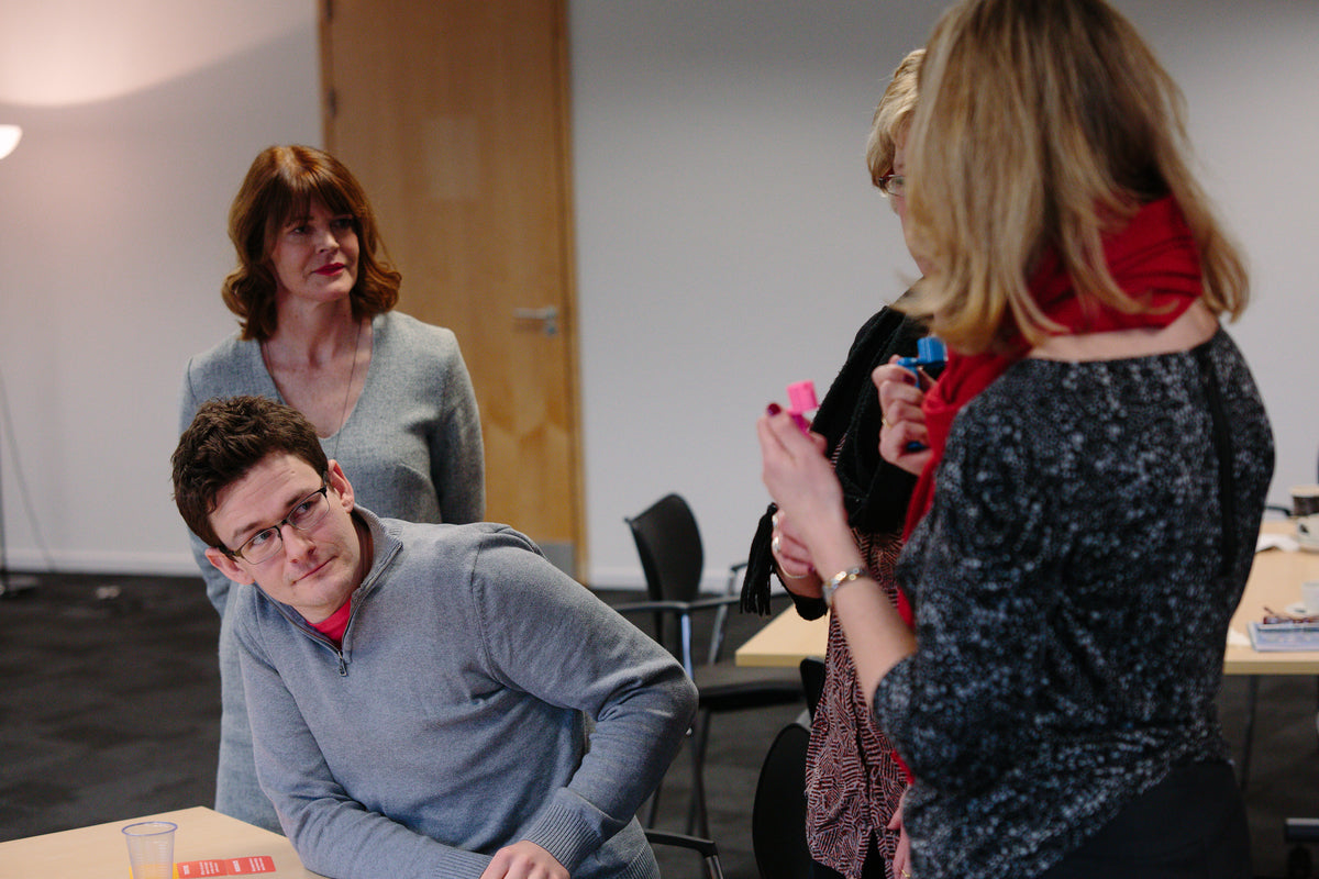 RSVP Design Clients in a Training Session