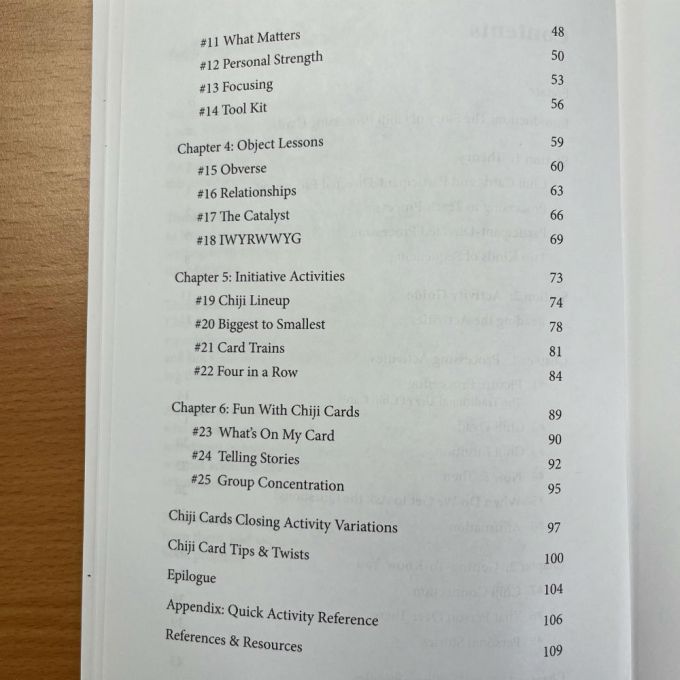 Chiji Guidebook contents