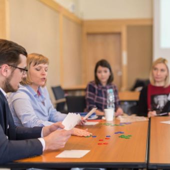 Counter Intelligence experiential learning activity - participants gameplay shot