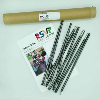 Helium Stick icebreaker and teambuilding experiential learning activity contents shot