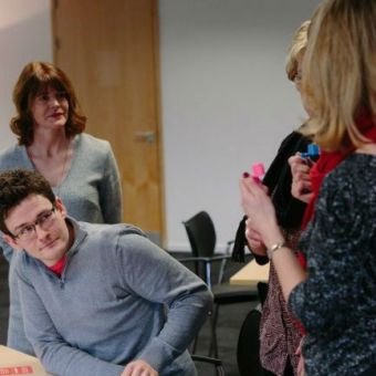 Breakthrough Thinking experiential learning workshop Mystery Object activity in action