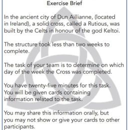 Celtic Cross Excercise Brief