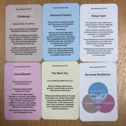 Building Personal Resilience Coaching Cards experiential learning activity example cards