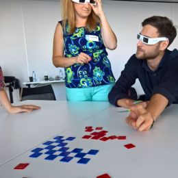 Viewpoint glasses in use with Mosaic Diversity Activity