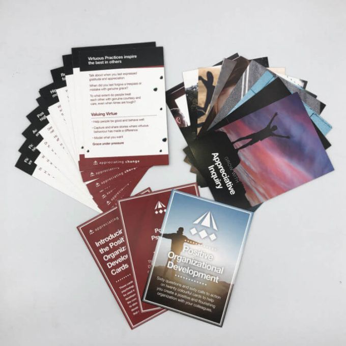 Selection of cards & images from Positive Organisational Development Card Deck